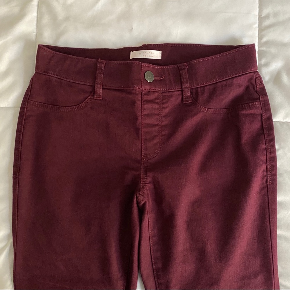 wine colored jegging